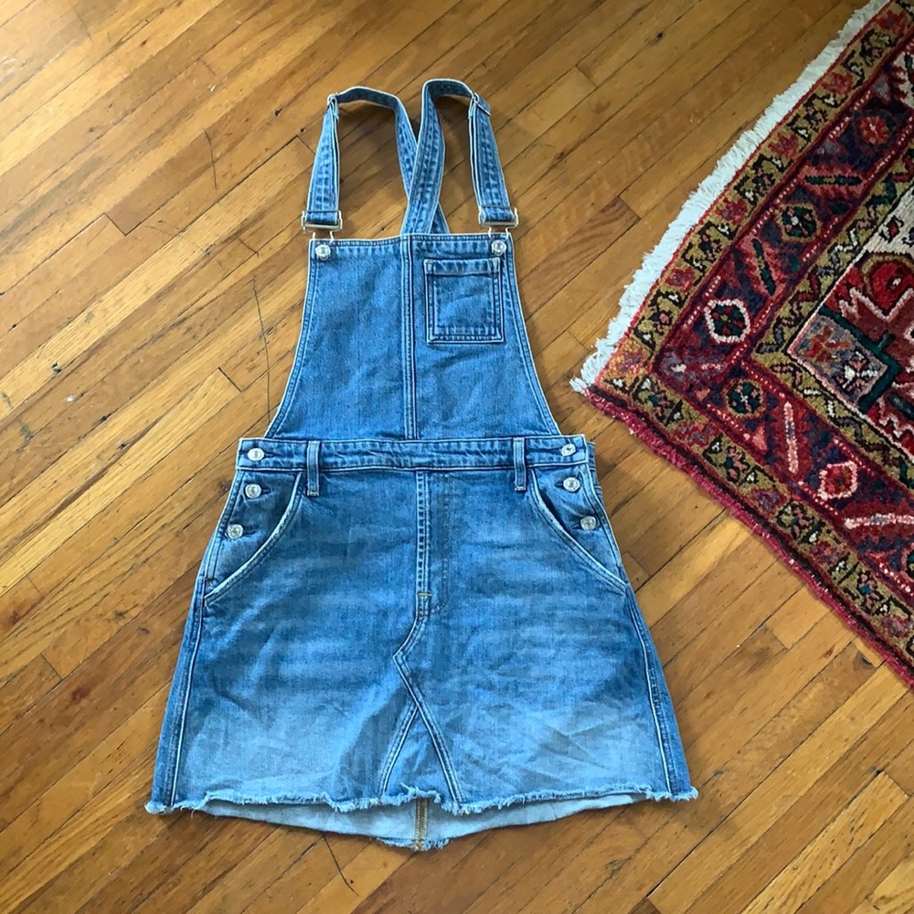 7 for all mankind denim skirt overall